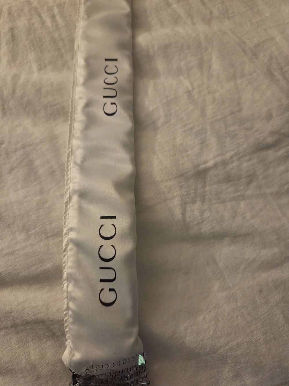 Gucci Black Leather Belt with Silver Interlocking G Buckle